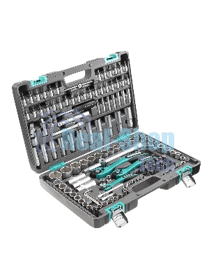 Набор инструментов STELS 141141/4'' 3/8'' 1/2'' cr-v s2 усиленный кейс 151предм.
