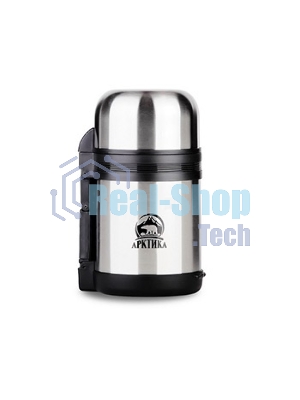 Термос Арктика 0,8 л, универсальная пробка, с ручкой + чашка, холод/тепло 18 ч, 201-800