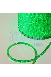 Дюралайт Neon-night LED, постоянное свечение (2W) - зеленый Эконом 24 LED/м, бухта 100м