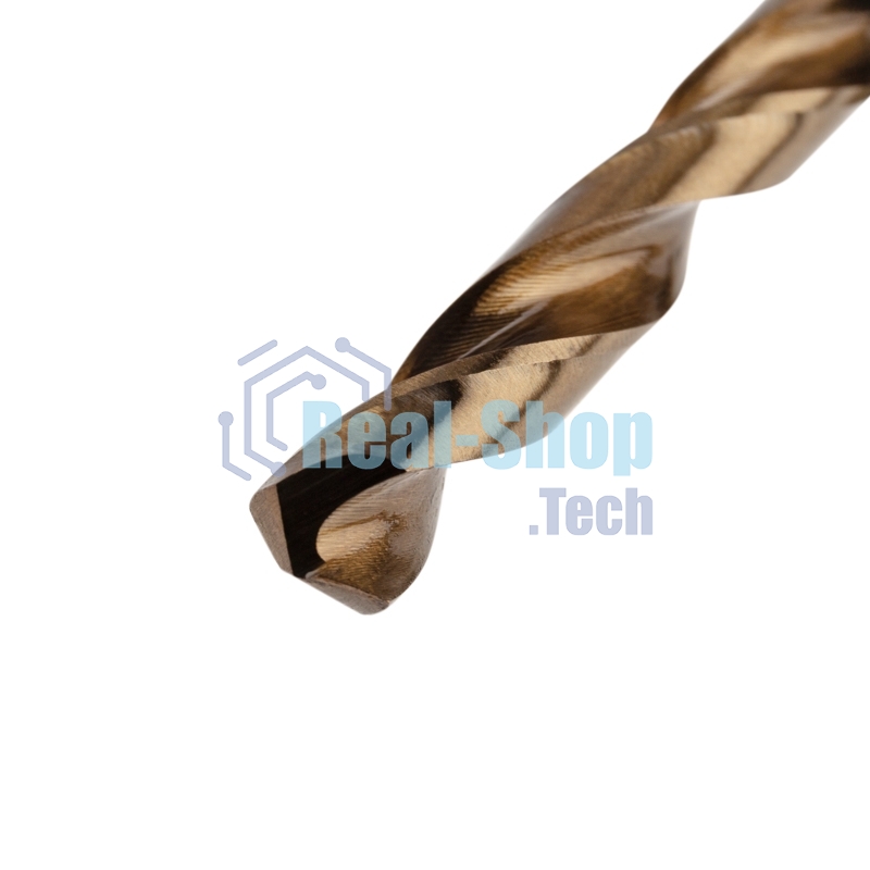 Сверло по металлу Kranz Кобальт 12 мм, сталь HSS-Co 5 % M35 P6M5K5 DIN 338