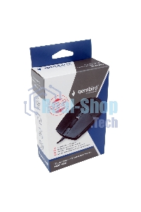 Мышь проводная Gembird MOP-430 черный, 1600 dpi, USB, кнопки - 4