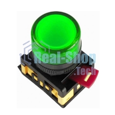 Арматура светосигнальная AL-22TE зел. цил. ИЭК BLS30-ALTE-K06