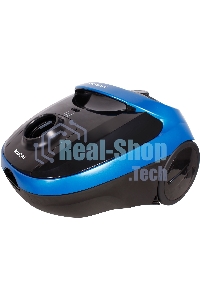 Пылесос Hyundai HYV-B1550 синий/черный, 250/1800 Вт, уборка сухая, пылесборник мешок, 1.5 л (в компл.:1мешок)