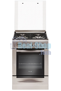 Плита газовая Gefest ПГ 6100-04 0004 серебристый, конфорок 4 шт, духовка 52 л, 60 см x 85 см x 60 см