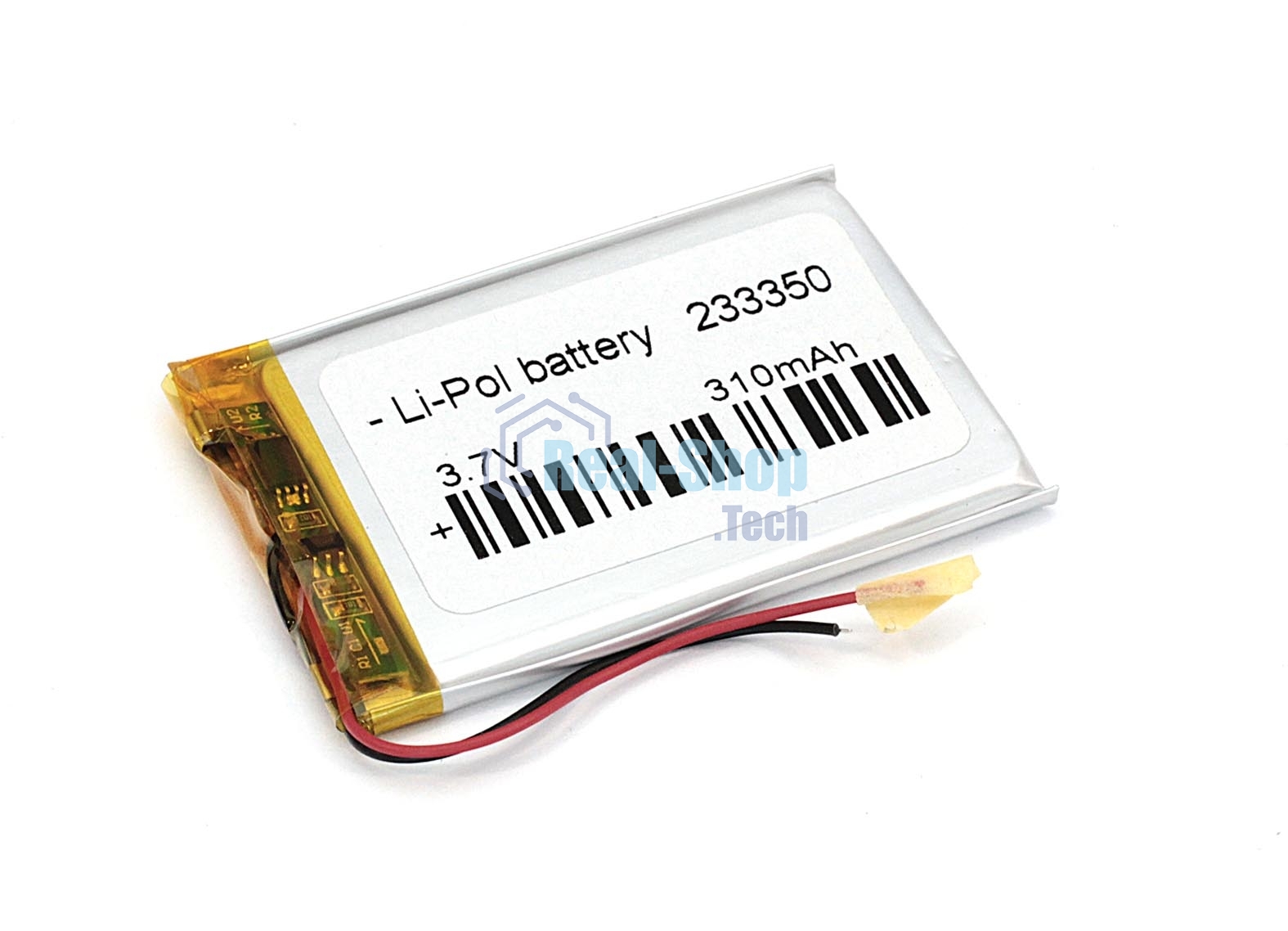 Аккумулятор Li-Pol (батарея) 2.3x33x50мм 2pin 3.7V/310mAh
