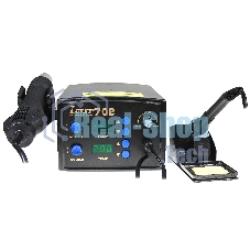 Станция паяльная термовоздушная + паяльник Lukey 702