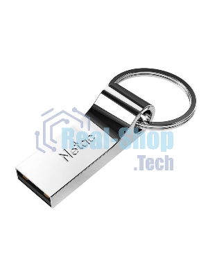 Флешка USB Netac U275 (NT03U275N-032G-20SL), 32Gb, USB 2.0, R/W 50/40, серебристый