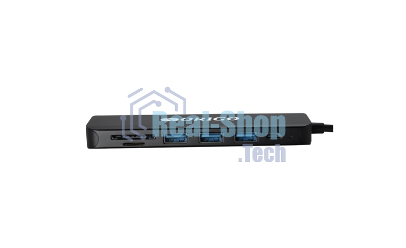 USB-концентратор ORIGO USB-C, 3xUSB 3.0, 1xUSB-C/PD 3.0, 1xHDMI, слот SD/TF/microSD