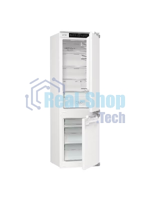 Встраиваемый холодильник Gorenje NRKI517142, полезный объем 243 л, электронное управление, цифровой дисплей, автоматическое размораживание No Frost, быстрое замораживание, интенсивное охлаждение, зона свежести с контролем влажности, слайдерное крепление, энергоэффективность А+