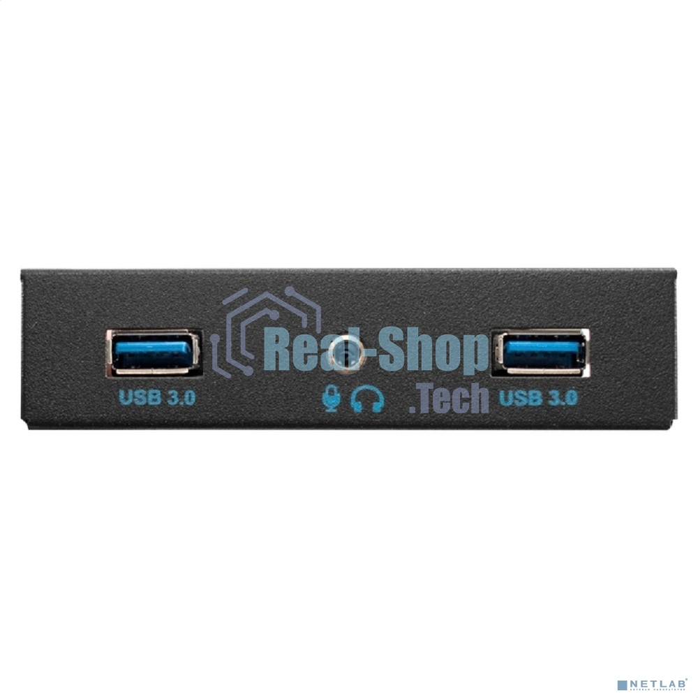 Планка USB на переднюю панель ExeGate U3H-627S, 3,5