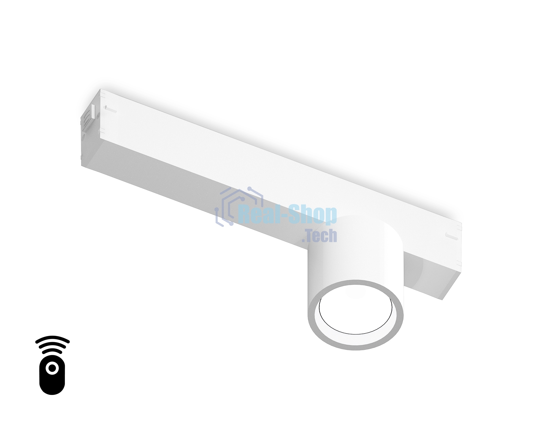 Управляемый светодиодный светильник для шинопровода Magnetic Ambrella light GL1241 WH белый IP20 7W 3000K-6400K 220V 24° D75*85 (Без ПДУ)