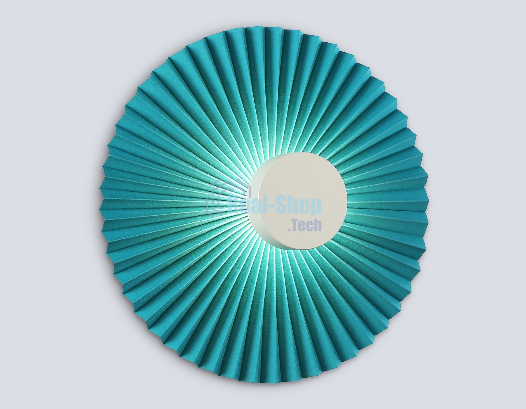 Настенный светильник Ambrella light LH72651 WH/GR белый/бирюзовый 6W 3000K D300*100