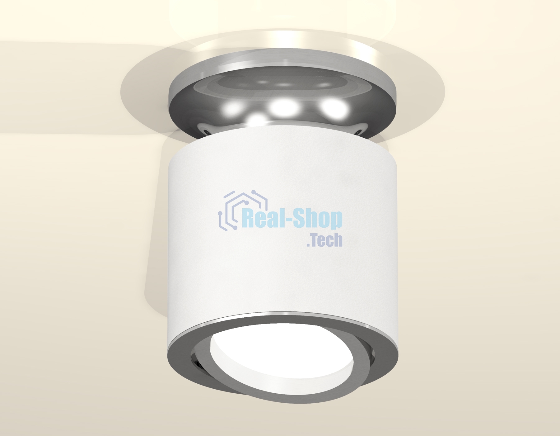 Светильник Ambrella Light XS7401100 SWH/PSL белый песок/серебро полированное MR16 GU5.3 (N7927, C7401, N7003)