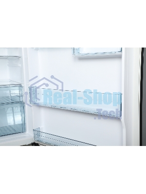 Холодильник Hitachi R-VG660PUC7-1 GBK черный стекло двухкамерный 405/145л морозилка сверху No Frost