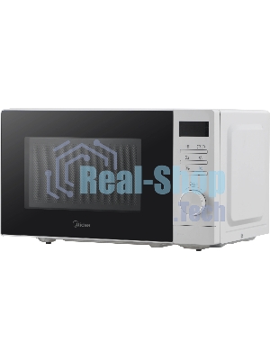 Микроволновая печь Midea AM720C2VR-W белый, 20 л, 700 Вт, переключатели - кнопки, поворотный механизм