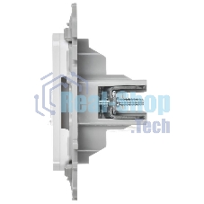 FLITE Розетка 2-ая компьютерная RJ45 кат.5Е UTP РК5е-2-0-ФлЖ жемчуг | FI-K22-1-K36 | IEK