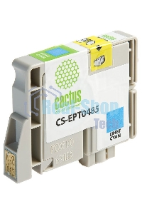 Картридж струйный Cactus CS-EPT0485 светло-голубой (14,4 мл) для Epson Stylus Photo R200/R220/R300/R320/R340/RX500/RX600/RX620/RX640