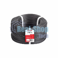 Провод ПГВА Rexant 1х1.00 мм², Cu, черный, бухта 200 м