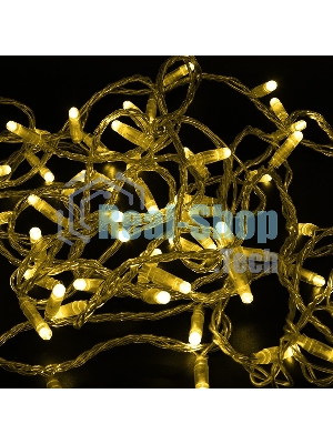 Гирлянда Neon-night Нить 10м, постоянное свечение, прозрачный ПВХ, 230В, желтый