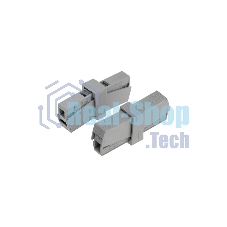 Строительно-монтажная клемма Rexant СМК 224-201 для светильника на 2 проводника (1,0-2,5)/(0,5-2,5) мм² (5 шт./уп.)