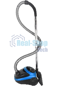 Пылесос Hyundai HYV-B1550 синий/черный, 250/1800 Вт, уборка сухая, пылесборник мешок, 1.5 л (в компл.:1мешок)