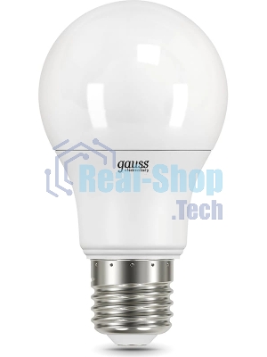 Лампа светодиодная Gauss 23217A LED Elementary A60 7W E27 520lm 2700K 1/10/100 0