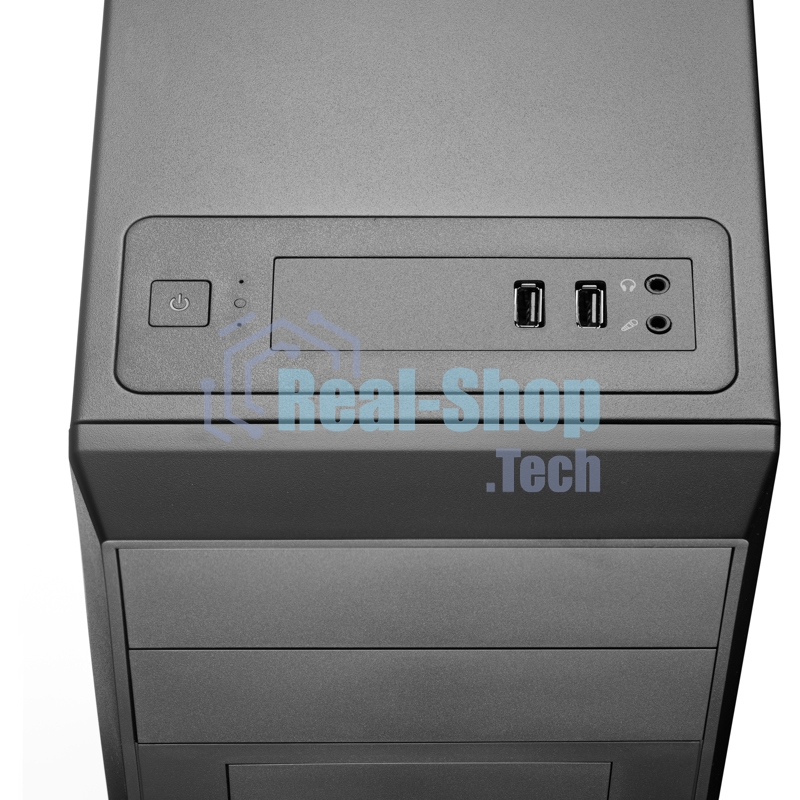 Компьютерный корпус без блока питания Foxline FL-302, ATX, 2x5.25EXT, 1x3.5EXT, 4x3.5INT, 2xUSB 2.0, HDA, w/o FAN, w/o PSU, NO pwr cord