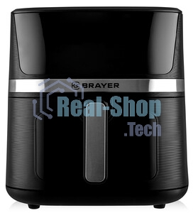 Аэрогриль Brayer 2038BR черный, 1600 Вт, 7 л, сенсор, 12 программ