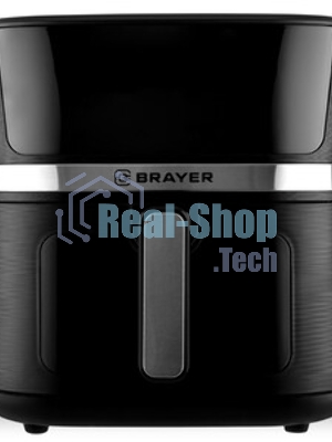 Аэрогриль Brayer 2038BR черный, 1600 Вт, 7 л, сенсор, 12 программ
