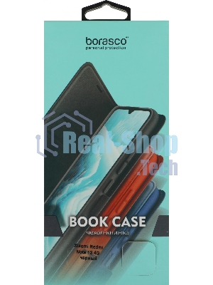 Чехол (флип-кейс) BoraSCO для Xiaomi Redmi Note 13 4G Book Case черный (72993)