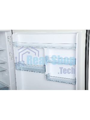 Холодильник Hitachi R-VG660PUC7-1 GBK черный стекло двухкамерный 405/145л морозилка сверху No Frost