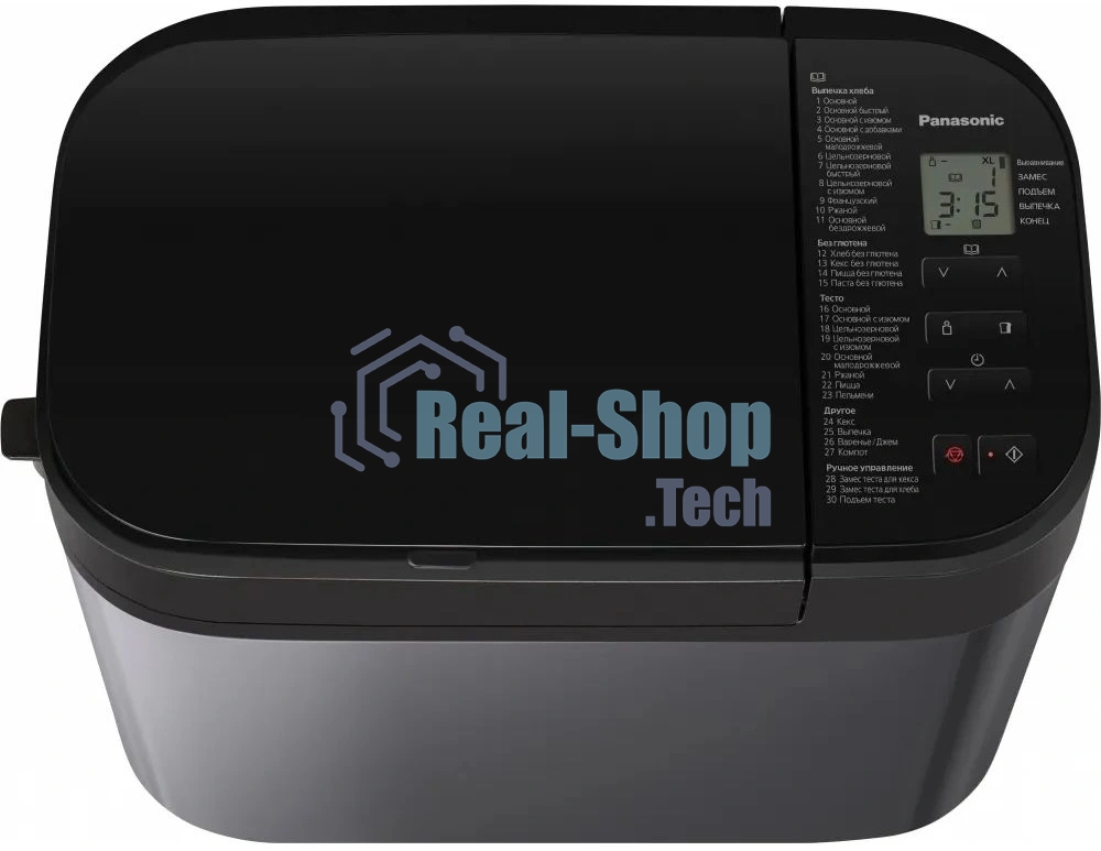Хлебопечка Panasonic SD-YR2540HTS серый/черный, 550 Вт, 1.1 кг, 30 программ