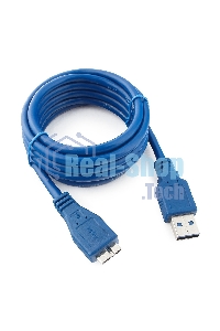 Кабель USB 3.0 для соед. 1.8м А-microB (5 pin) Gembird PRO позол.конт., пакет CCP-mUSB3-AMBM-6