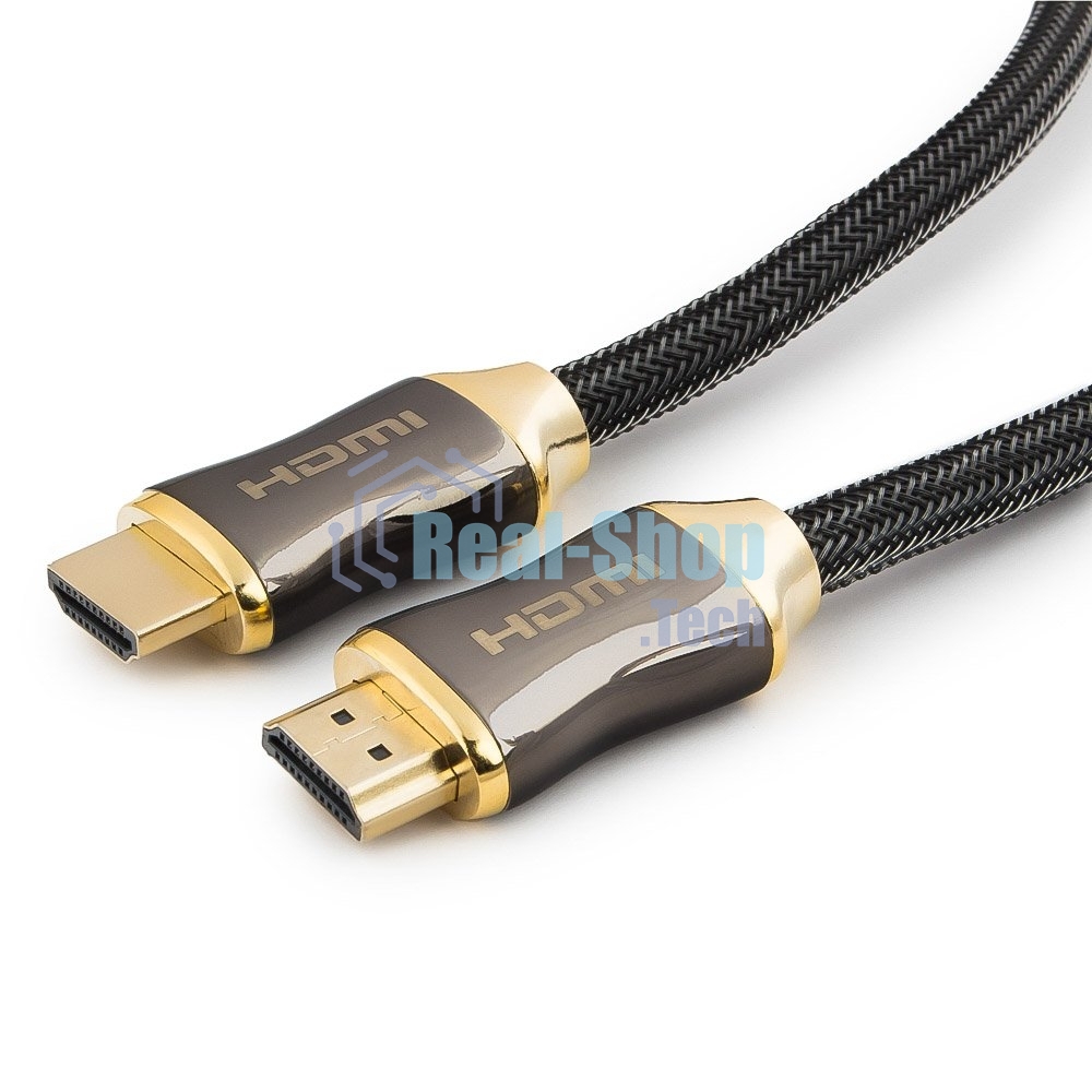 Кабель Cablexpert HDMI, серия Platinum, 4,5 м, v2.0, M/M, позол.разъемы, металлический корпус, нейлоновая оплетка, блистер