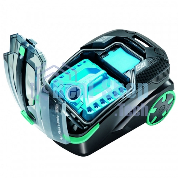 Моющий пылесос Thomas DRYBOX AMFIBIA FAMILY черный/бирюзовый, 325/1700Вт, уборка влажная/сухая, пылесборник контейнер 2.6 л