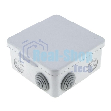 Коробка распаячная КМР-030-014 наружная с крышкой 100х100х55 АБС 8 мембранных вводов IP54 EKF plc-kmr-030-014