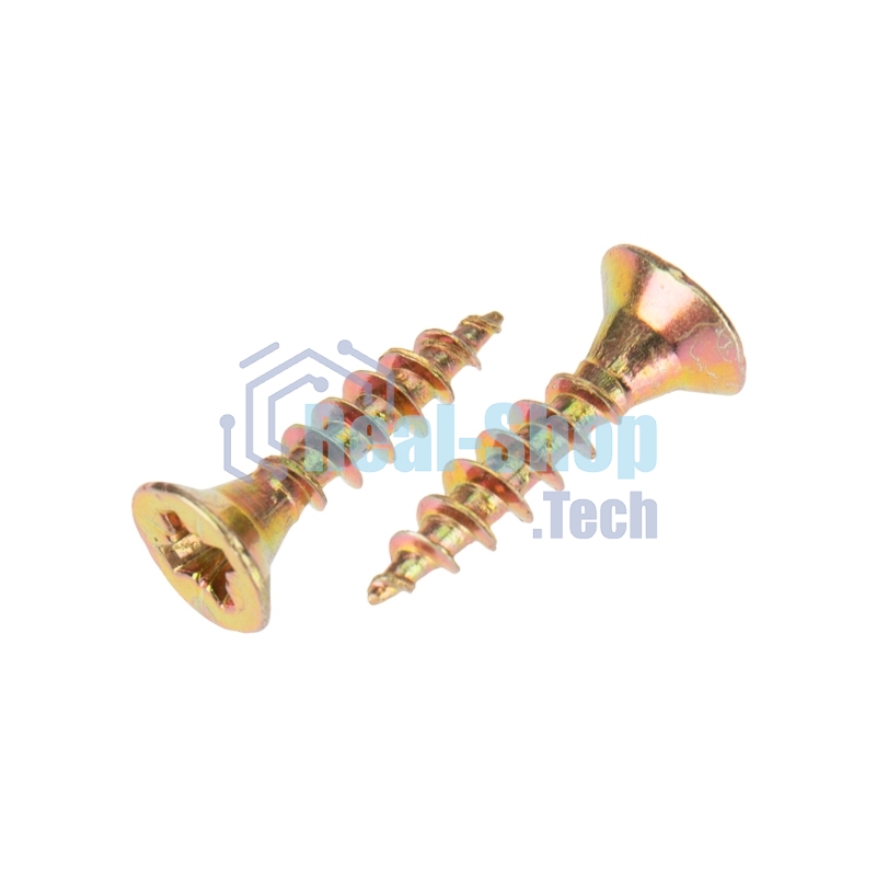 Саморез универсальный Kranz 3.5х16, желтый цинк, короб (200 шт./уп.)