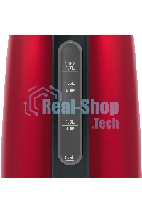 Чайник электрический Bosch TWK3P424 1.7л. 2400Вт красный (корпус: нержавеющая сталь)