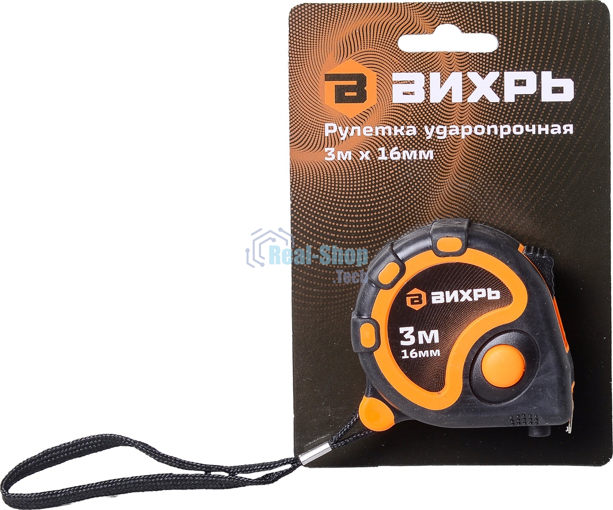 Рулетка ВИХРЬ 3мх16мм