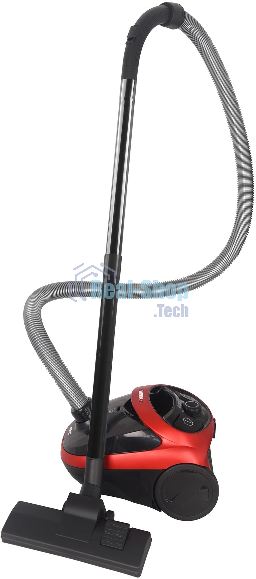 Пылесос Hyundai HYV-B1570 красный/черный, 250/1800 Вт, уборка сухая, пылесборник мешок, 1.5 л (в компл.:1мешок)