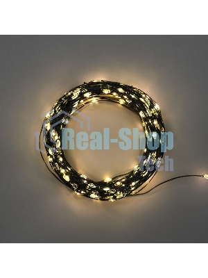 Гирлянда Neon-Night Роса с контроллером 100м, 1000LED, IP20, 230В, зеленый провод, теплое белое свечение