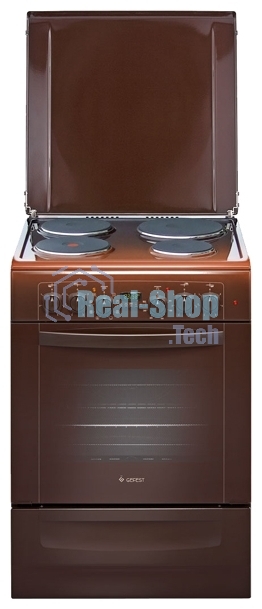 Плита электрическая Gefest 6140-03 0001 коричневый, конфорок 4 электрических, духовка 55 л, 60 см x 85 см x 60 см