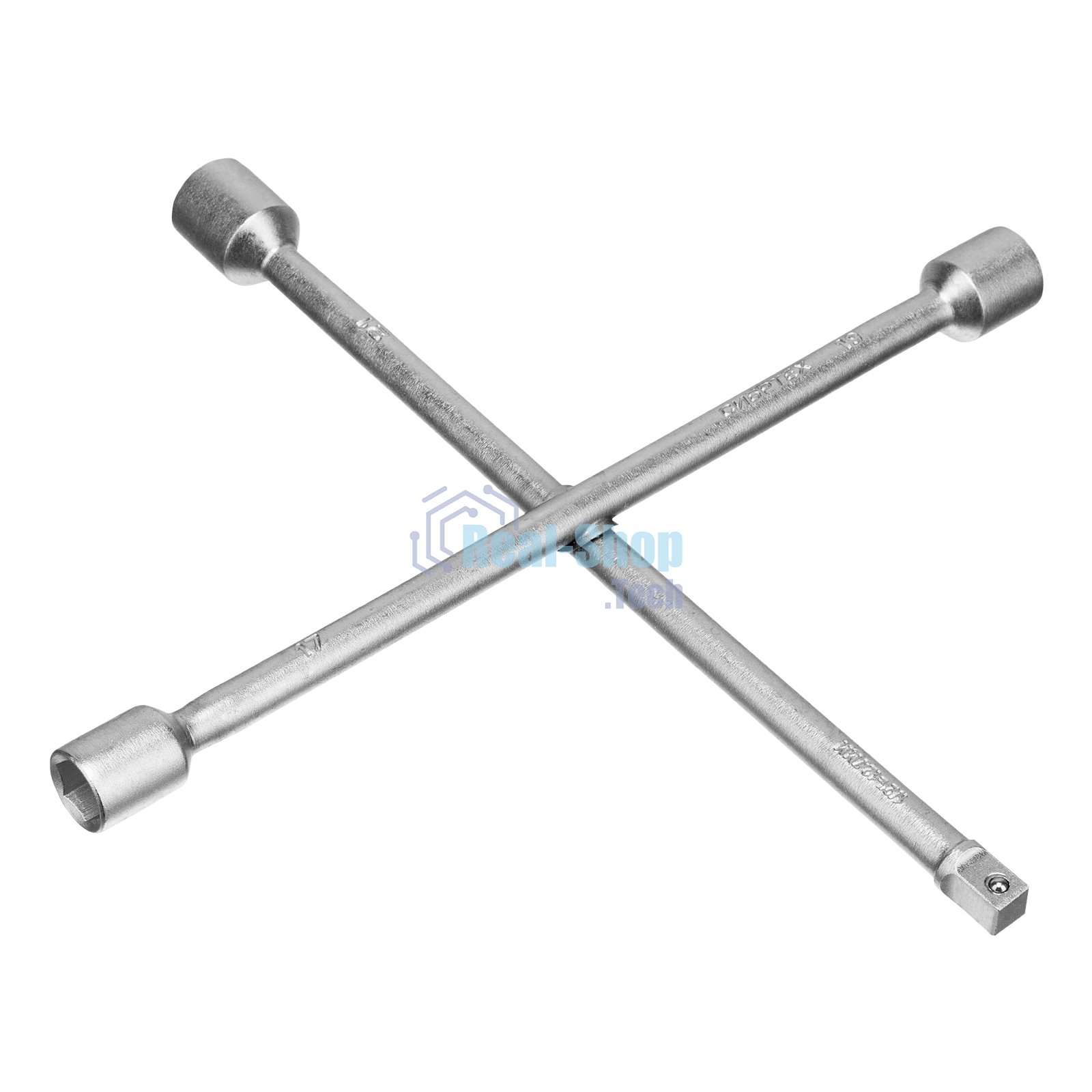 Ключ-крест баллонный Сибртех, 17 х 19 х 21 мм, под квадрат 1/2