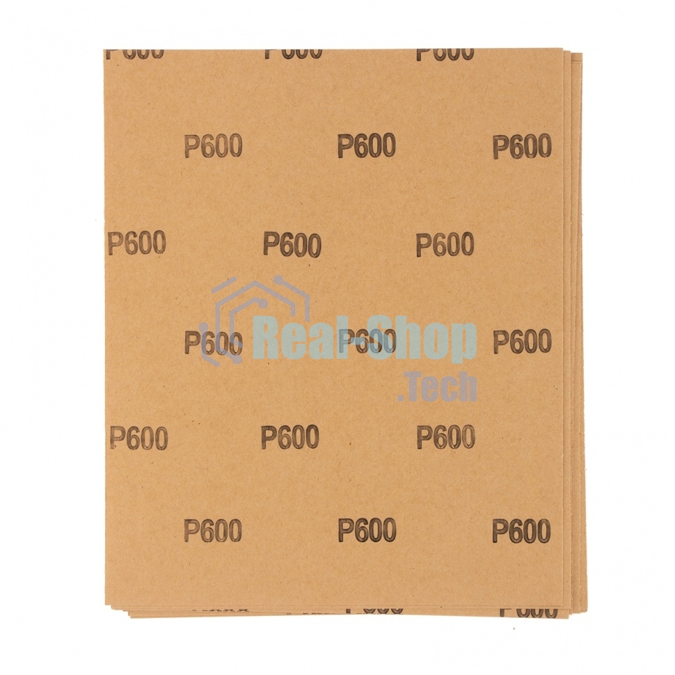 Шлифлист Matrix на бумажной основе, P 600, 230x280 мм, 10 шт., водостойкий