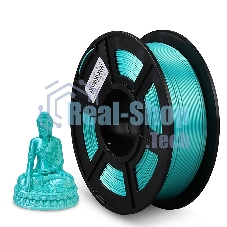 Филамент NVPrint Silk PLA+ Green для 3D печати диаметр 1.75мм длина 330 метров масса 1 кг