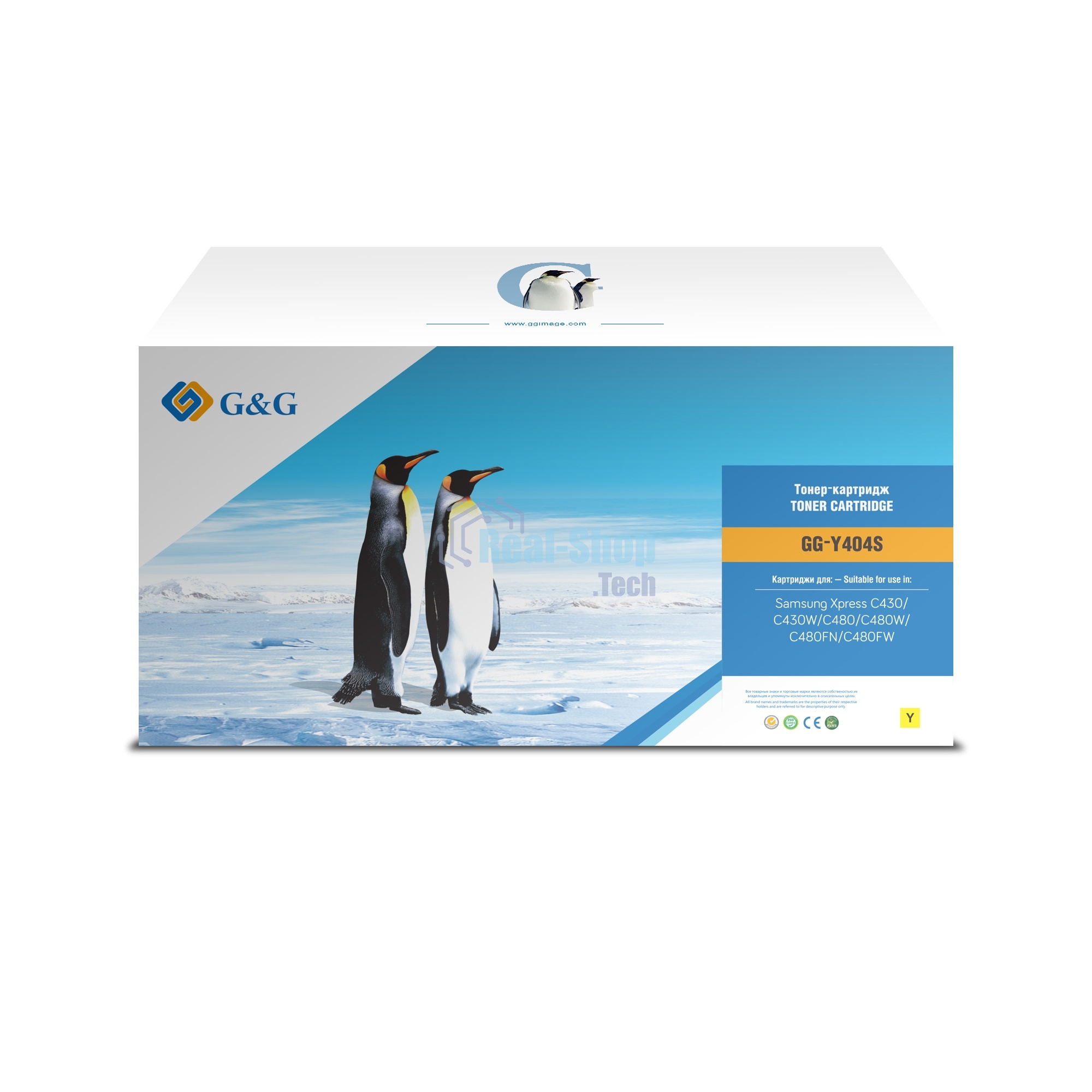 Картридж лазерный G&G GG-Y404S желтый (1000 стр.) для Samsung SL-C430/C430W/C480/C480W/C480FW