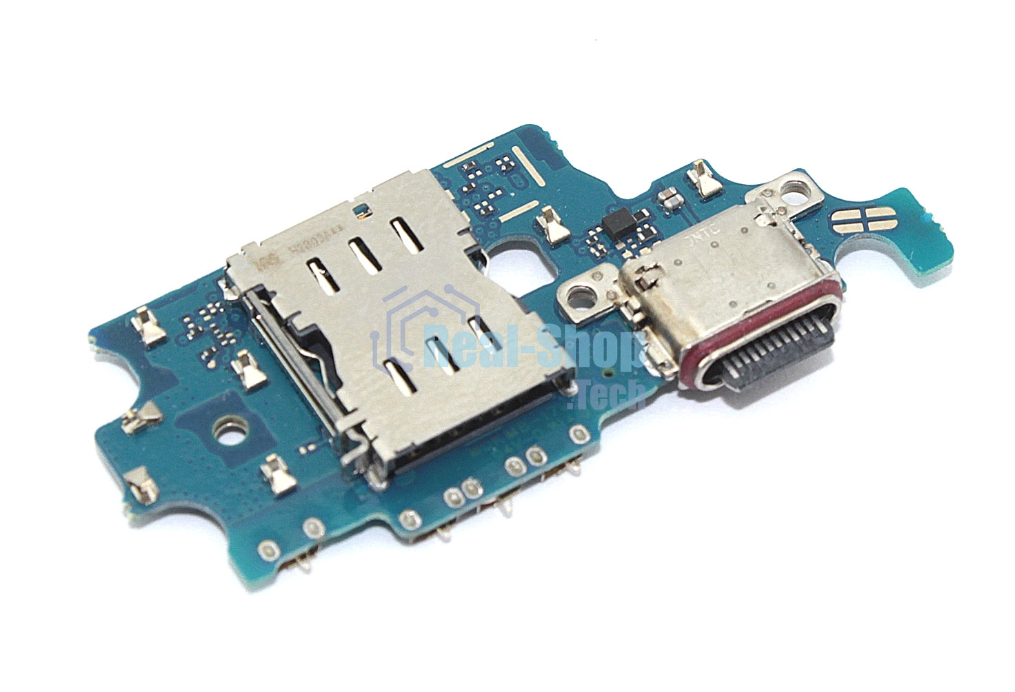 Нижняя плата (шлейф) с разъемом зарядки, разъемом SIM и микрофоном для Samsung Galaxy S21 Plus G996