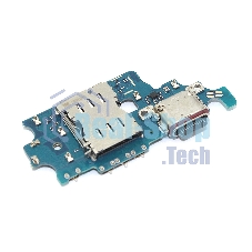 Нижняя плата (шлейф) с разъемом зарядки, разъемом SIM и микрофоном для Samsung Galaxy S21 Plus G996