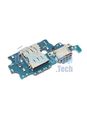 Нижняя плата (шлейф) с разъемом зарядки, разъемом SIM и микрофоном для Samsung Galaxy S21 Plus G996