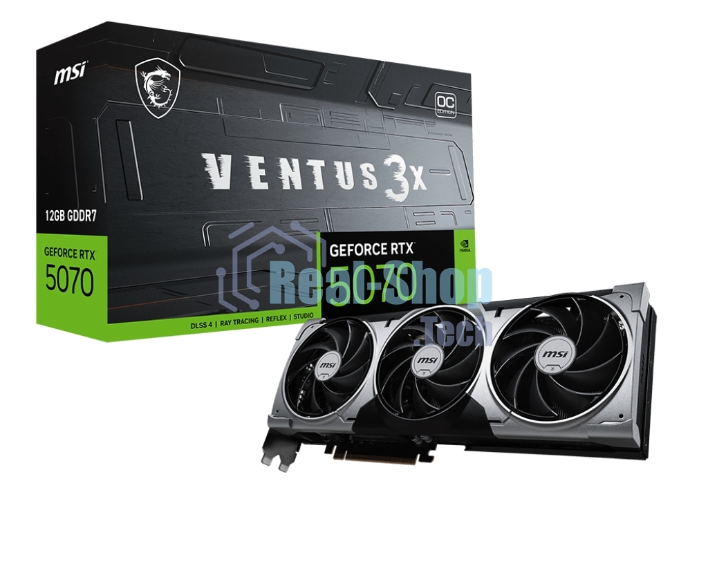 Видеокарта MSI GeForce RTX 5070 12G VENTUS 3X OC